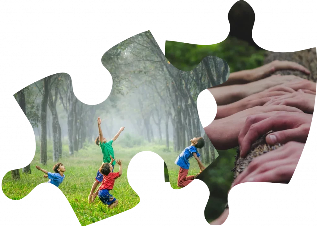 Foreign kids playing and And Image showing Diversity